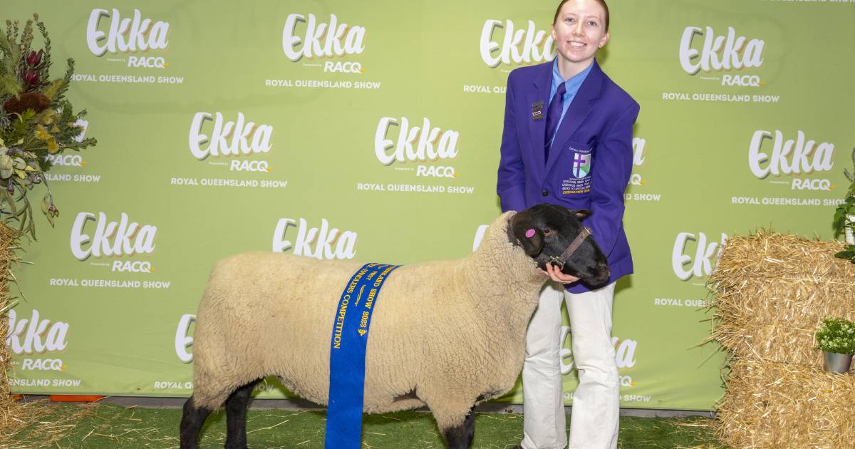 Carbrook student claims victory in Ekka sheep handler's competition