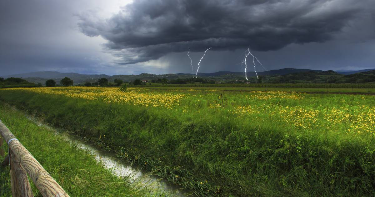 Below average rainfall for July