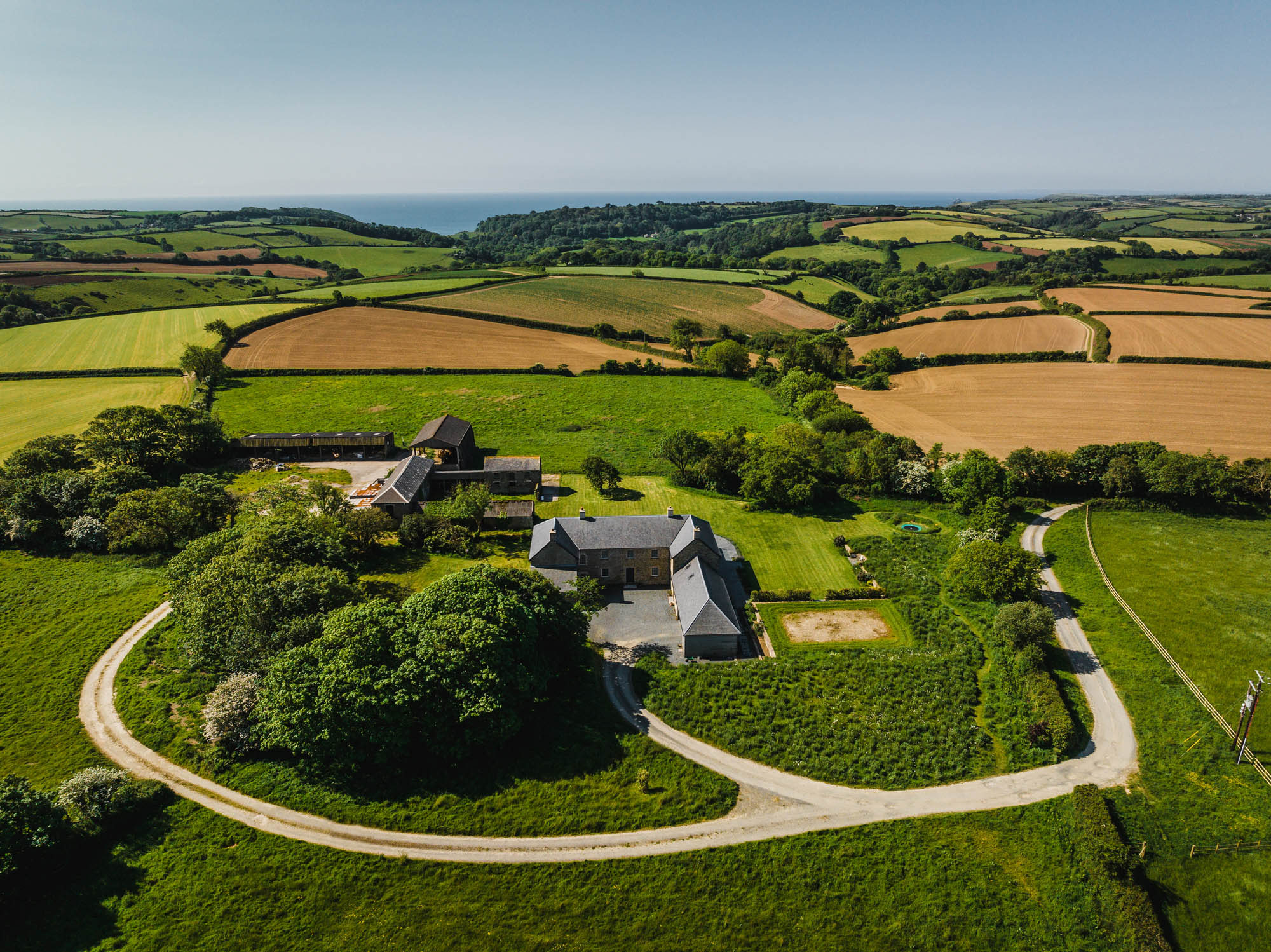 A perfect farmhouse has come up for sale in one of Cornwall’s most beautiful spots