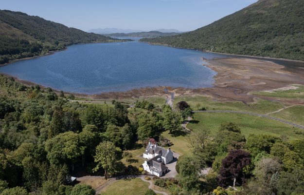 The ultimate in splendid isolation? A gorgeous Scottish country house with woodland gardens running down to the loch