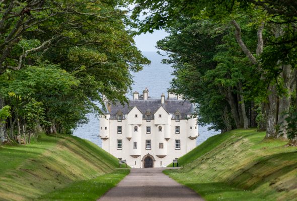 A 500-year-old clifftop castle on a 28,500-acre estate that ‘encapsulates the Scottish dream’