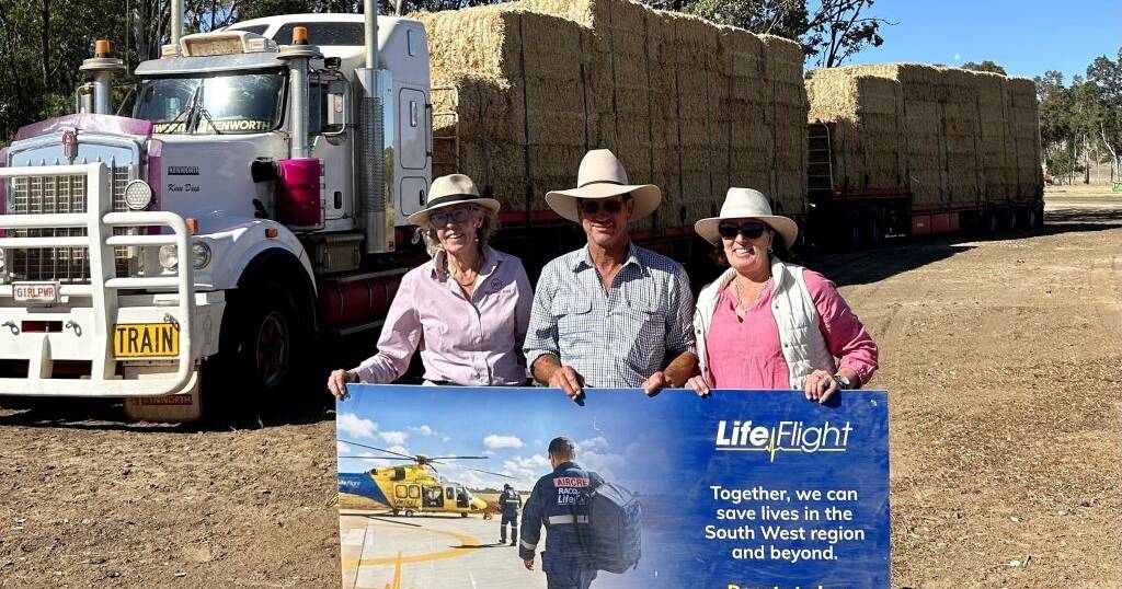 LIfeFlight Roma benefits from donation of road train of hay | Queensland Country Life