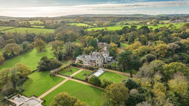 A magical turreted mansion with incredible sea views for sale on the Isle of Wight