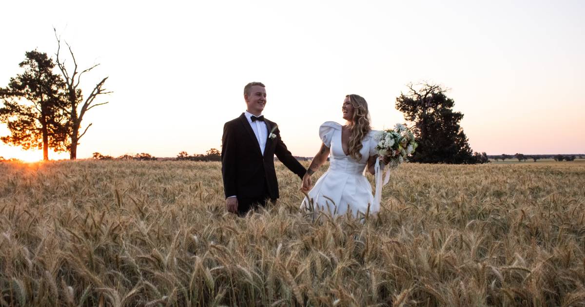 Barbers hold dream wedding on the Narromine family farm