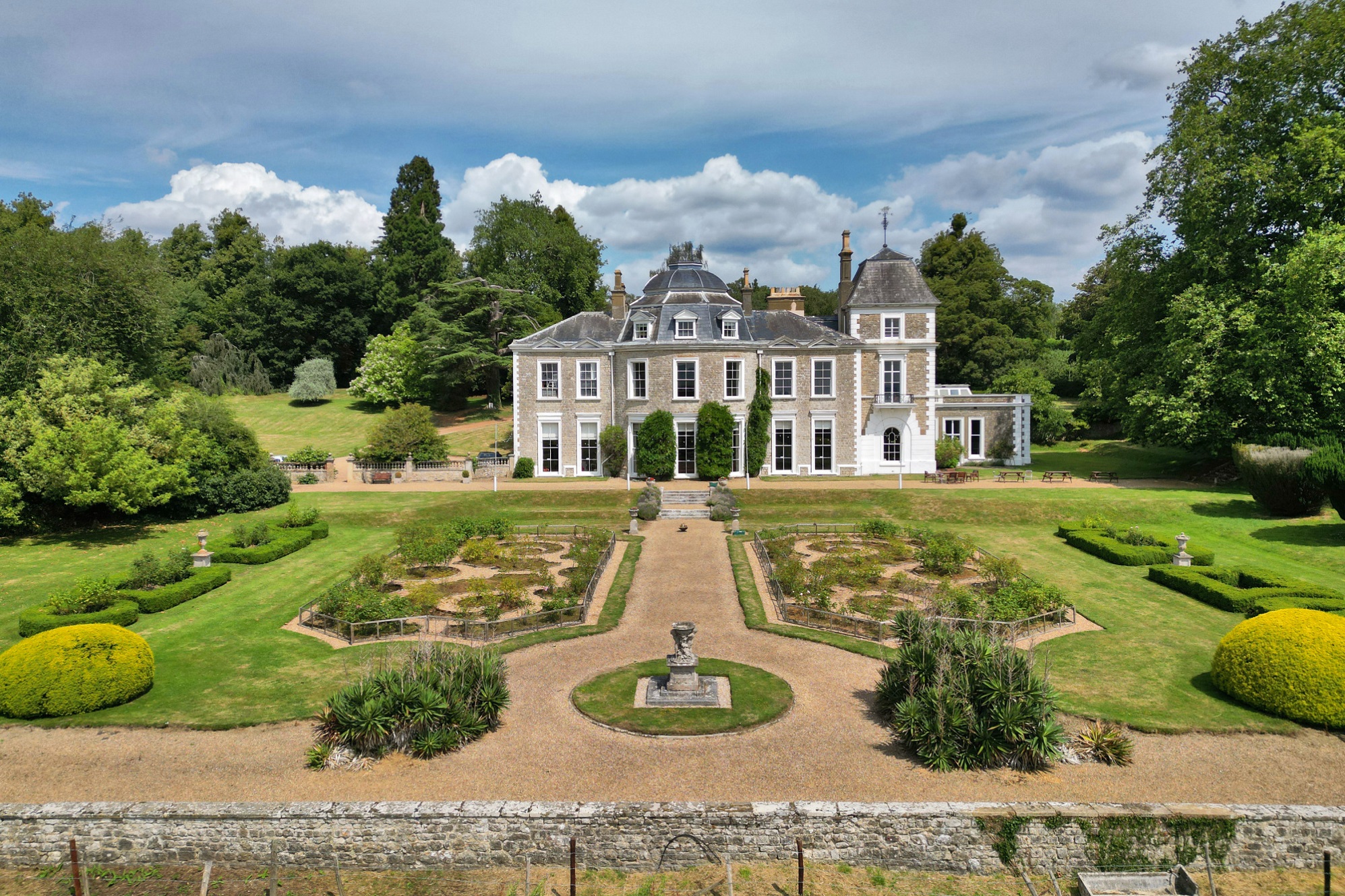 A 28-bedroom 'mini-Versailles' has come up for sale in the heart of Kent's commuter belt