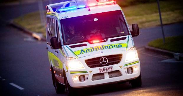 Man pinned in car for hours after single vehicle crash