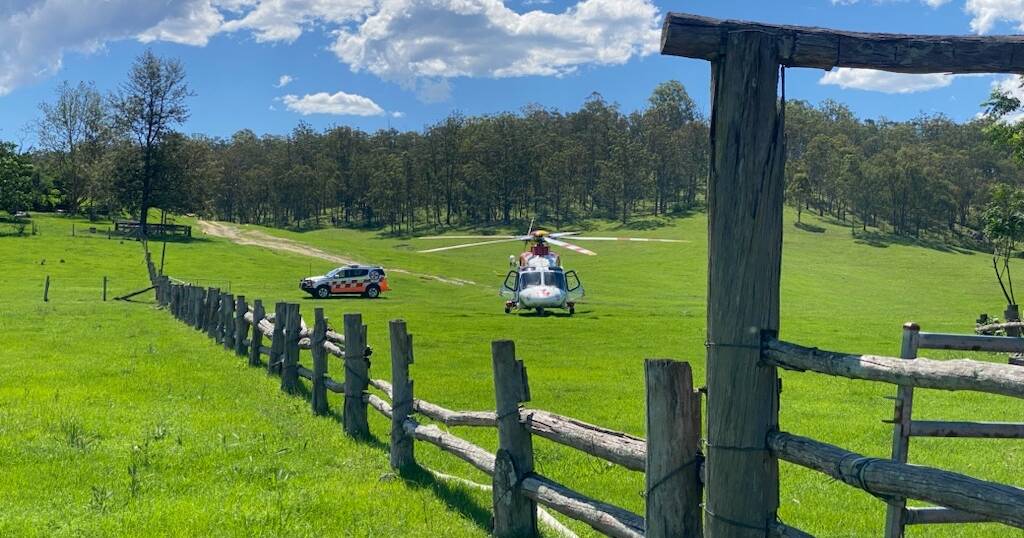 Man flown to hospital with serious injuries after accident on rural property