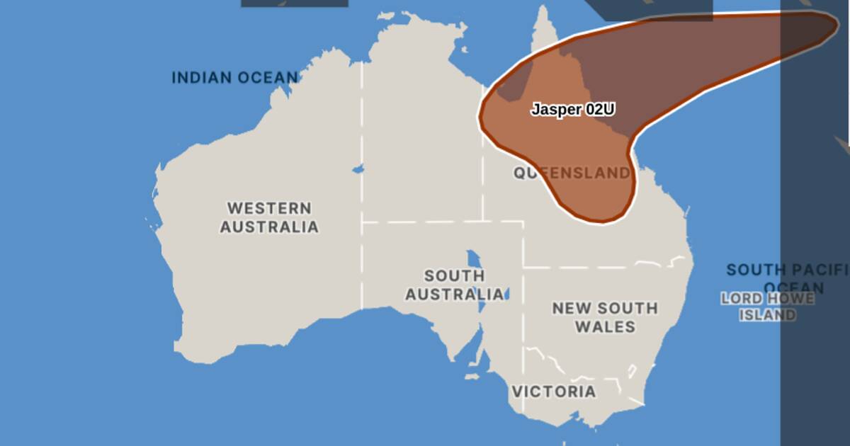 Severe tropical cyclone Jasper slowly heading towards Qld coast