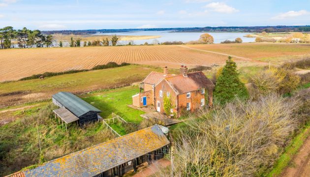 A Suffolk farmhouse with its own private beach, stables and 141 acres, on the open market for the first time in its history