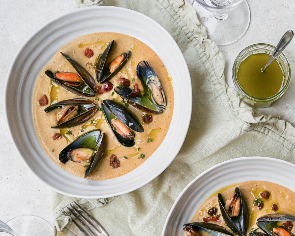 A Jerusalem-artichoke chowder that’s a perfect warming winter soup