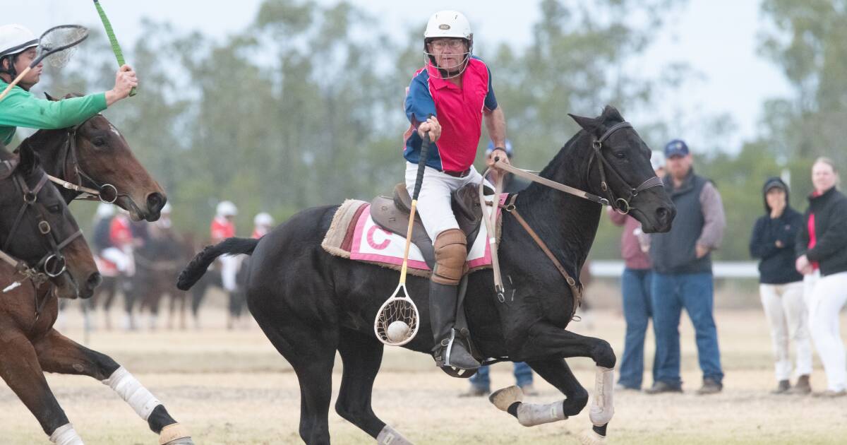 Agent relaxes by going flat out at polocrosse