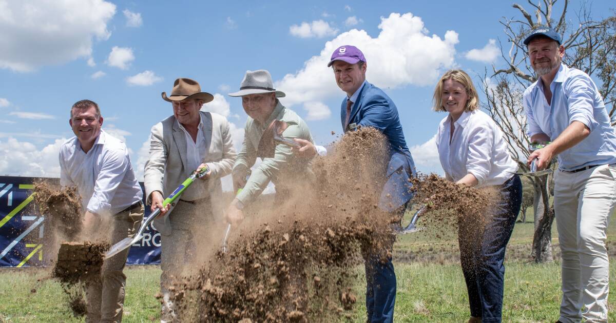 Billionaire businessman breaks ground on state's largest wind farm