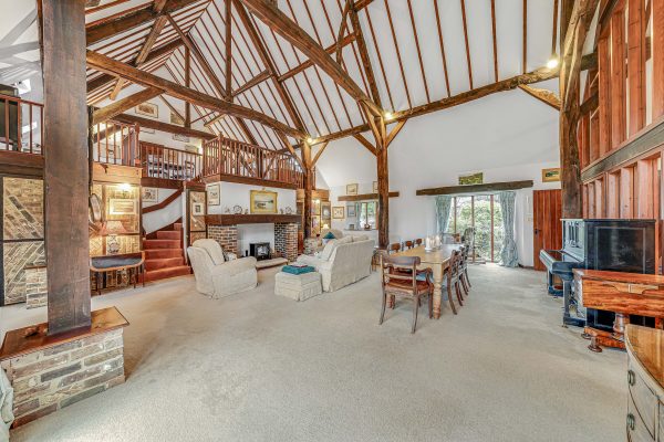 A converted barn in West Sussex with the most spacious interiors