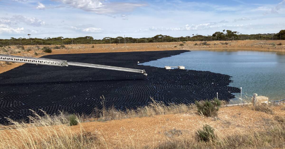 Floating cover trial prevents evaporation