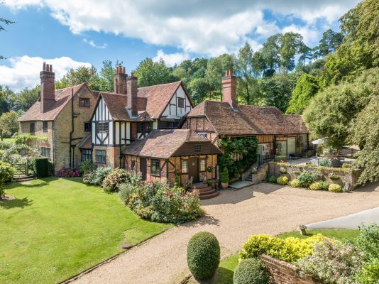 A Grade II-listed house in the Surrey Hills that was designed by Sir Edwin Lutyens and comes with its own secret tunnel