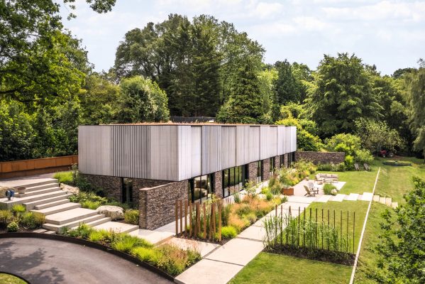 Modern elegance in this 6,500sq ft home cut into a hillside in the Kentish Weald