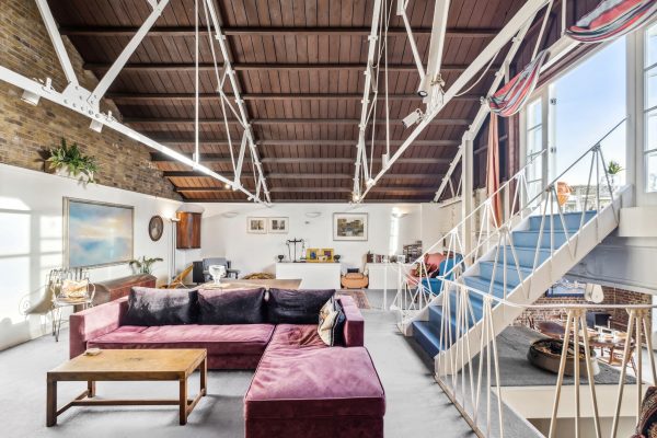 A penthouse in a former vinegar factory in Vauxhall returns to the market for the first time since it was converted