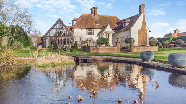 An Elizabethan manor house where gnarled, ancient beams meet 21st century walls of glass