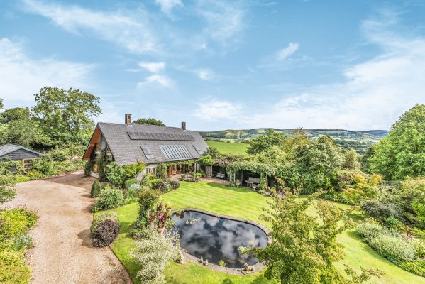 A Nordic-style home with solar panels that sits on the edge of one of Somerset’s best villages