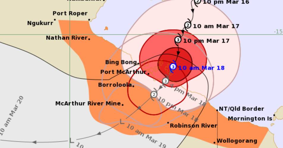 Cyclone Megan battering NT coast