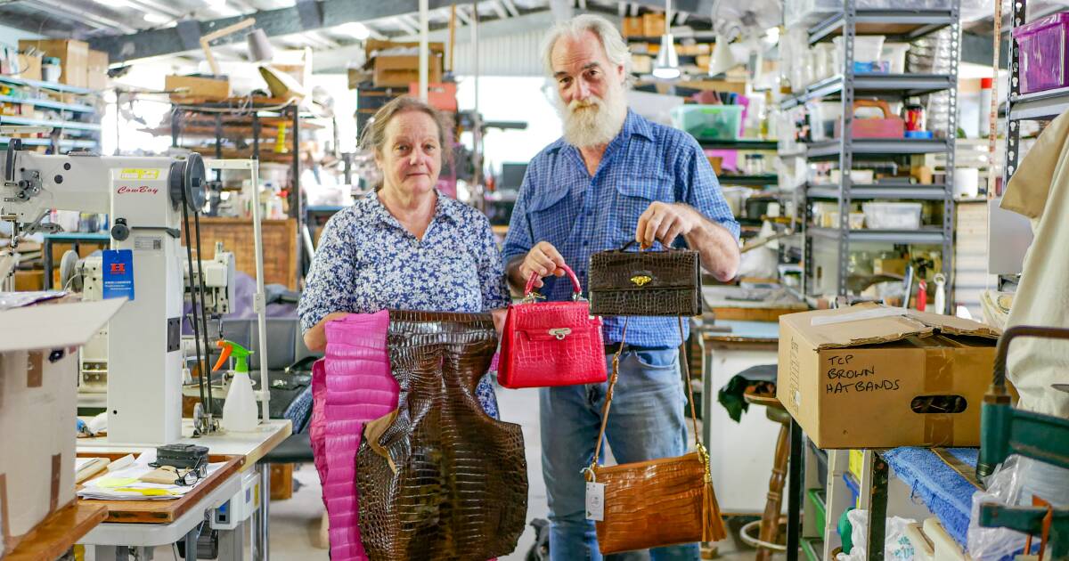 The couple handcrafting luxury croc skin bags retailing in the thousands