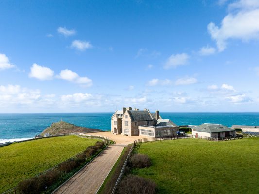 A wildly dramatic clifftop home built by the man who escaped the Cornish tin mines to become an international diamond trader